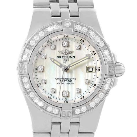 breitling ladies starliner diamond bezel|Breitling Starliner A71340 .